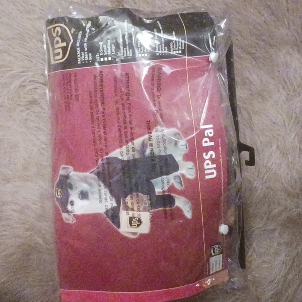 UPS Dog Costume - Black and Brown